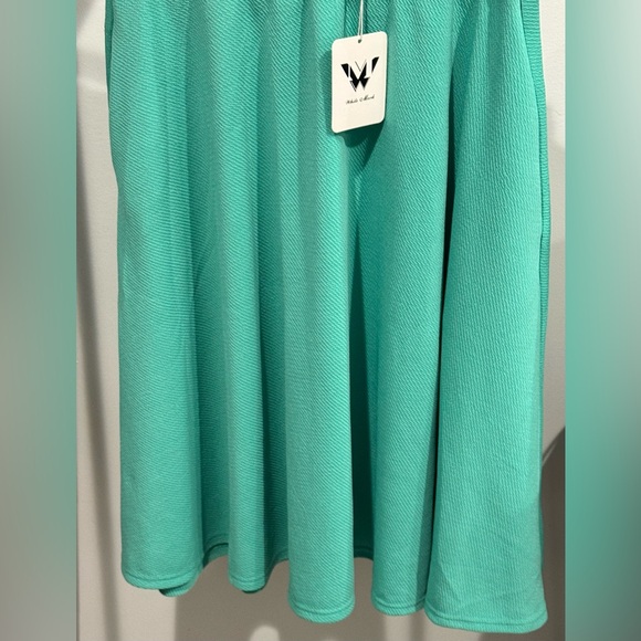 White Mark Turquoise Midi Skirt Size M New With Tags - Picture 5 of 16